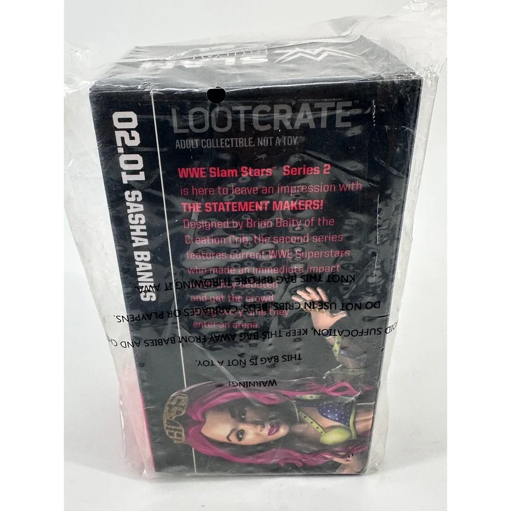 WWE Loot Crate Sasha Banks Slam‎ Stars Series 2 Adult Collectible